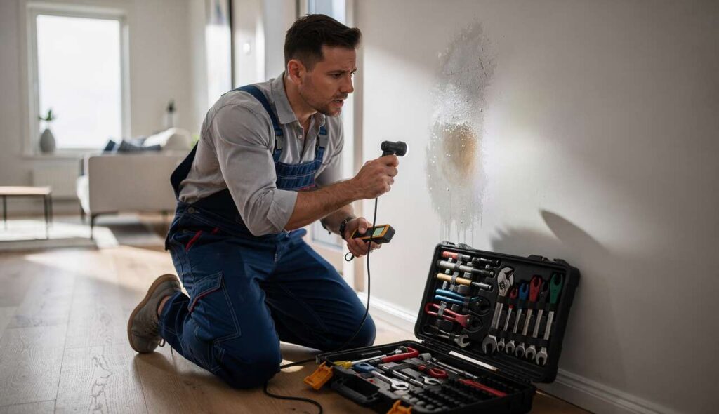 Lekkage achter de muur: de 3 aanwijzingen die volgens loodgieters nooit bedriegen