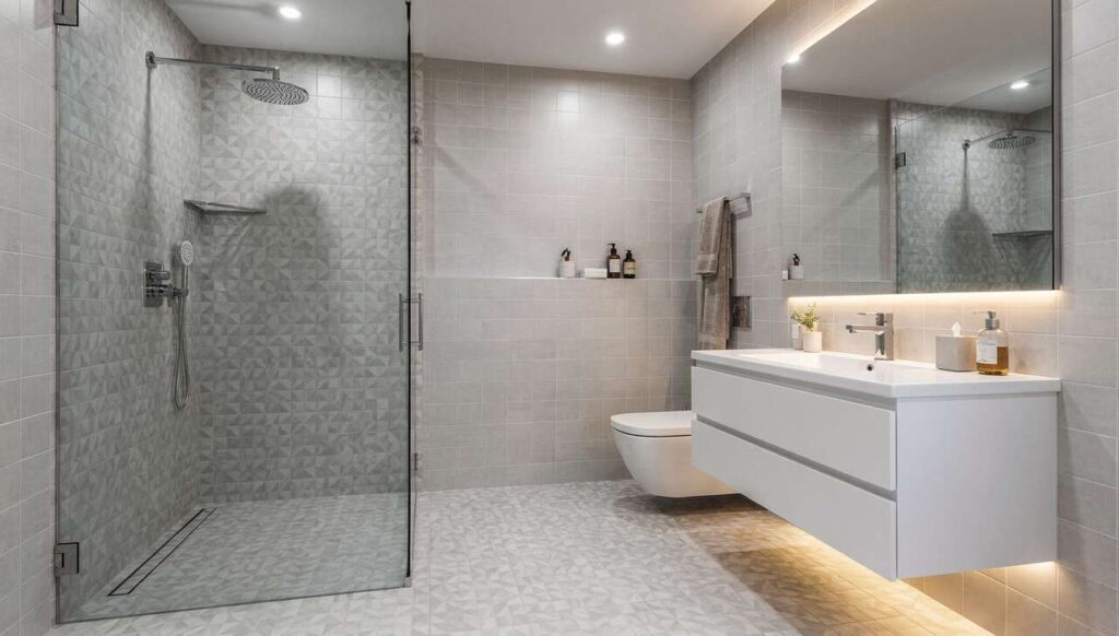 Zelfklevende tegels in de badkamer: waarom de ondergrond bepaalt of ze na een jaar loslaten